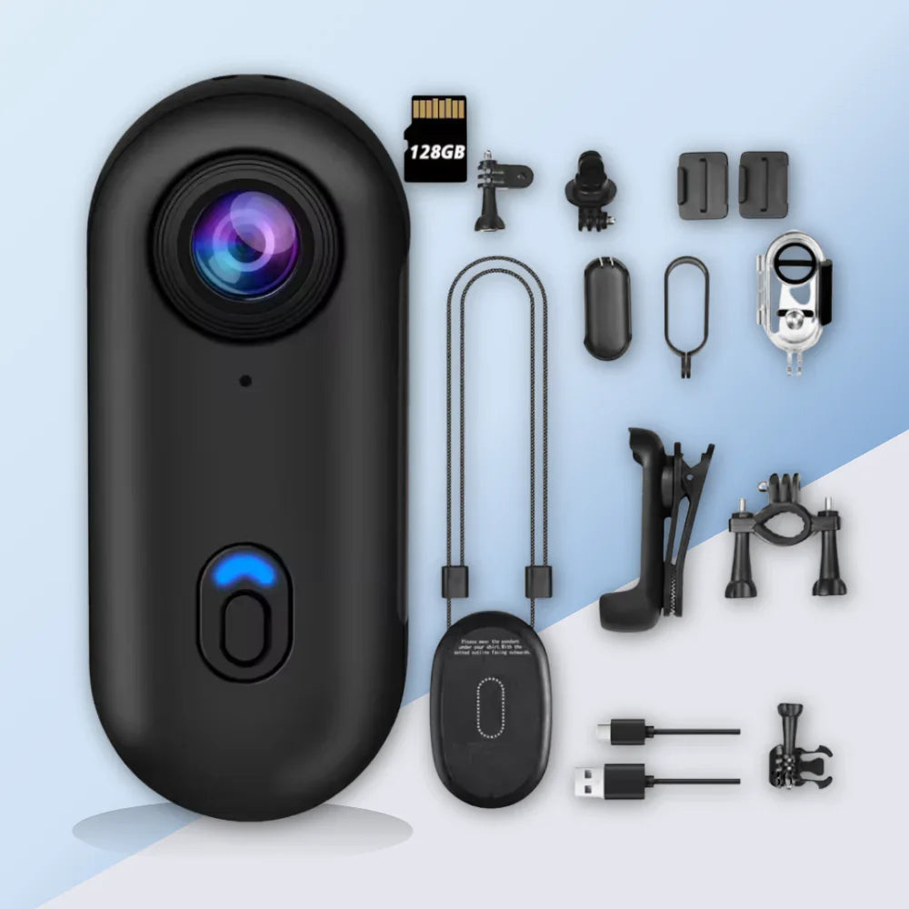 Minicam Pro 4K - POV Mini Camera for Daily-Activities, Travel, Camping, Sports...