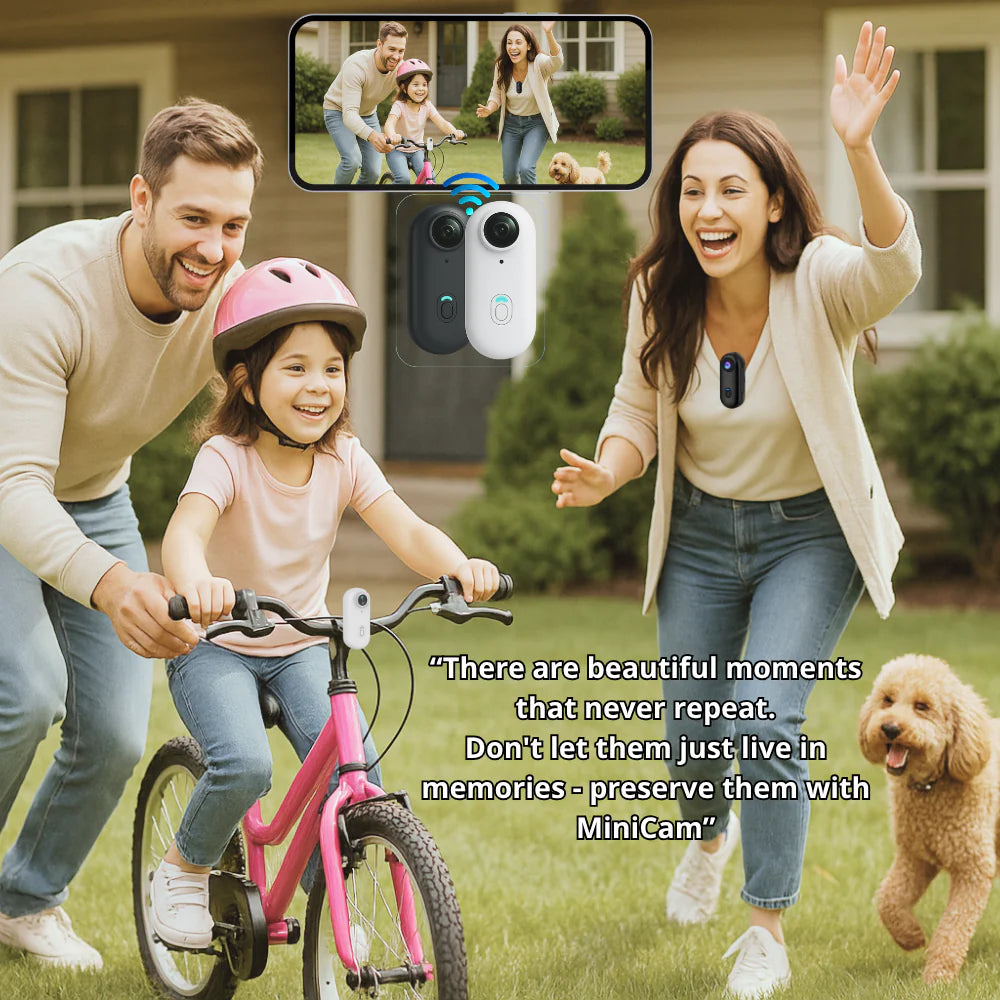 Minicam Pro 4K - POV Mini Camera for Daily-Activities, Travel, Camping, Sports...