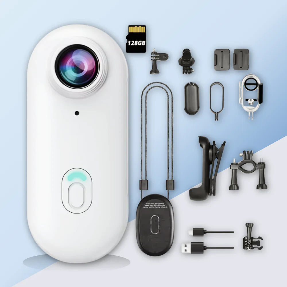 Minicam Pro 4K - POV Mini Camera for Daily-Activities, Travel, Camping, Sports...